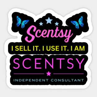 i sell it. i use it. i am scentsy independent consultant Sticker